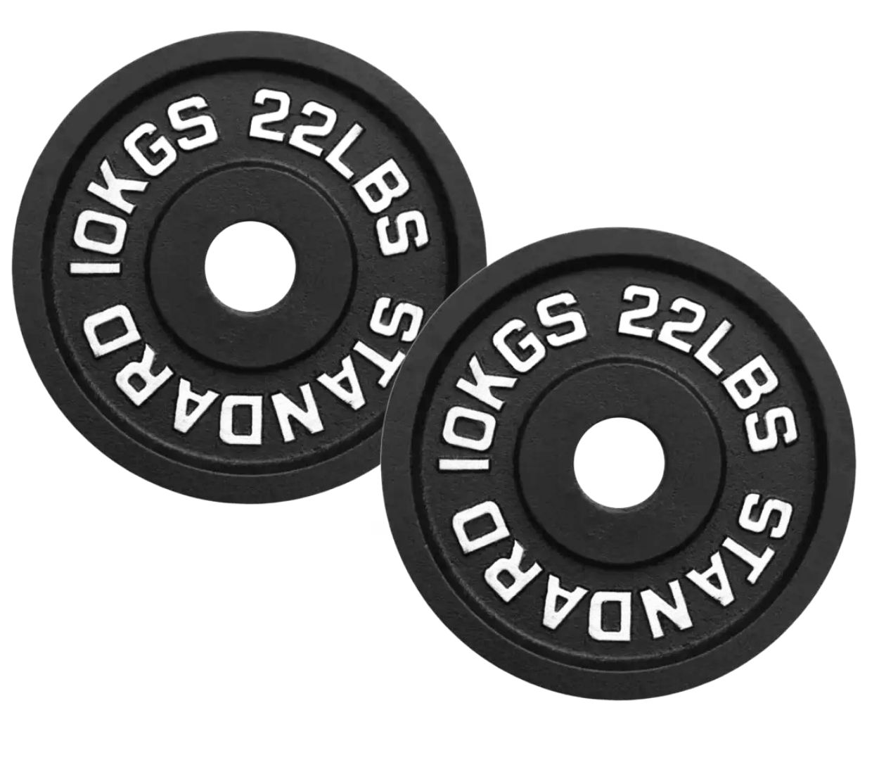 Par Discos IRON BLACK 10 Kg / 22 Lbs SCORE FIT® 1