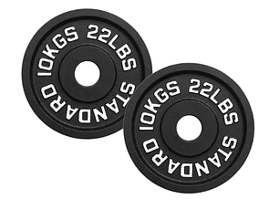 Par Discos IRON BLACK 10 Kg / 22 Lbs SCORE FIT®
