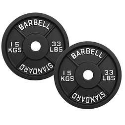 Par Discos Barbell Standard 15 Kg - Miniatura 1