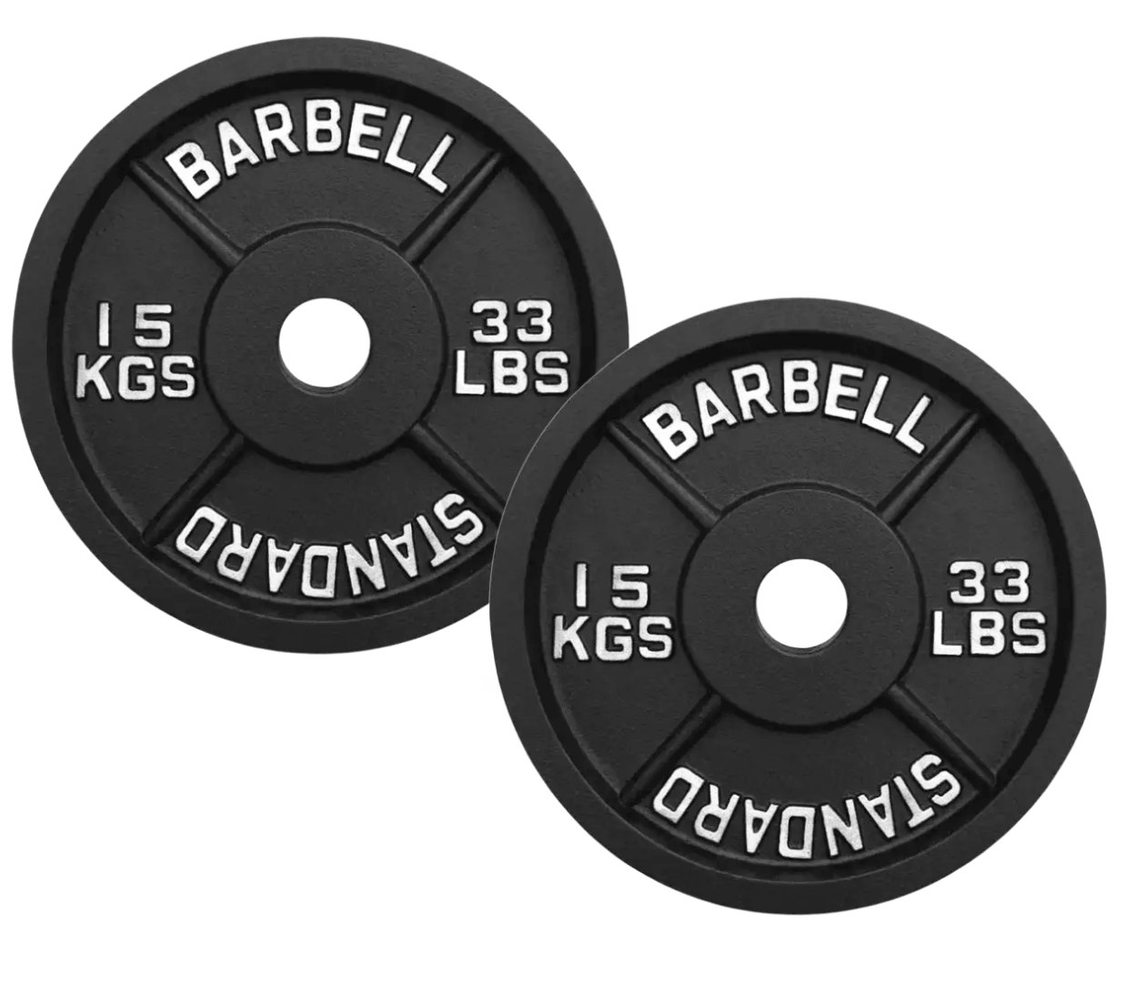 PREVENTA - Par Discos IRON BLACK 25 Kg / 33 Lbs SCORE FIT® 1