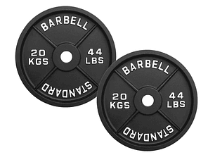 Par Discos IRON BLACK 20 Kg / 44 Lbs SCORE FIT®