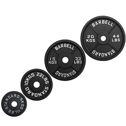 Par Discos Barbell Standard 20 Kg - Miniatura 3