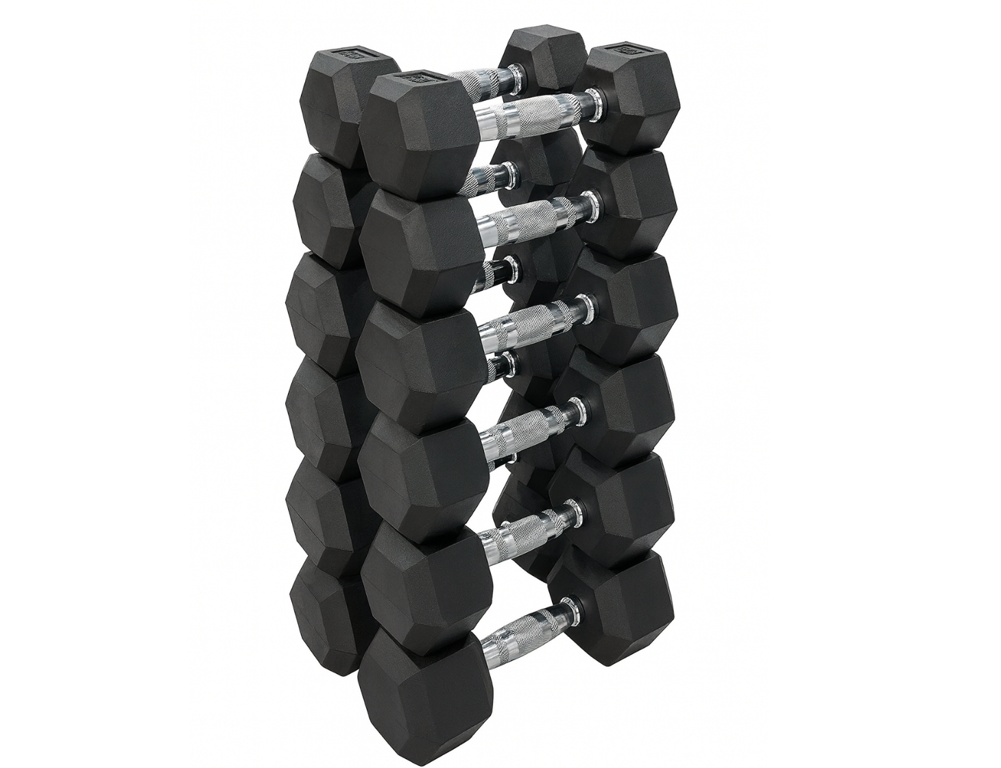 Set 105 Kg Mancuernas Hexagonales (2.5 a 15kg) 1