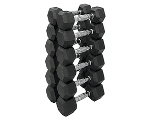 Set 105 Kg Mancuernas Hexagonales (2.5 a 15kg)