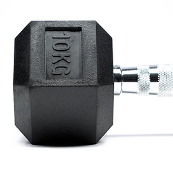 Pack 105 Kg Mancuernas Hexagonales (2.5 a 15kg) + Rack Triangular - Miniatura 9