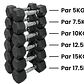 Set 135 Kg Mancuernas Hexagonales (5 a 17.5kg) - Miniatura 2