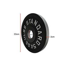 Pack 110 Kg Discos Barbell Standard + Barra Olímpica 20 Kg - Miniatura 6