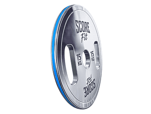 Par Discos Calibrados Powerlifting 15 Kg SCORE FIT®