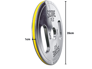Par Discos Calibrados Powerlifting 5 Kg SCORE FIT®