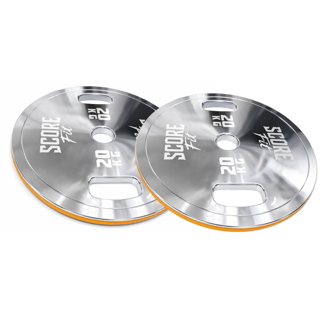 Par Discos Calibrados Powerlifting 20 Kg SCORE FIT® 3