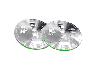 Par Discos Calibrados Powerlifting 10 Kg SCORE FIT®