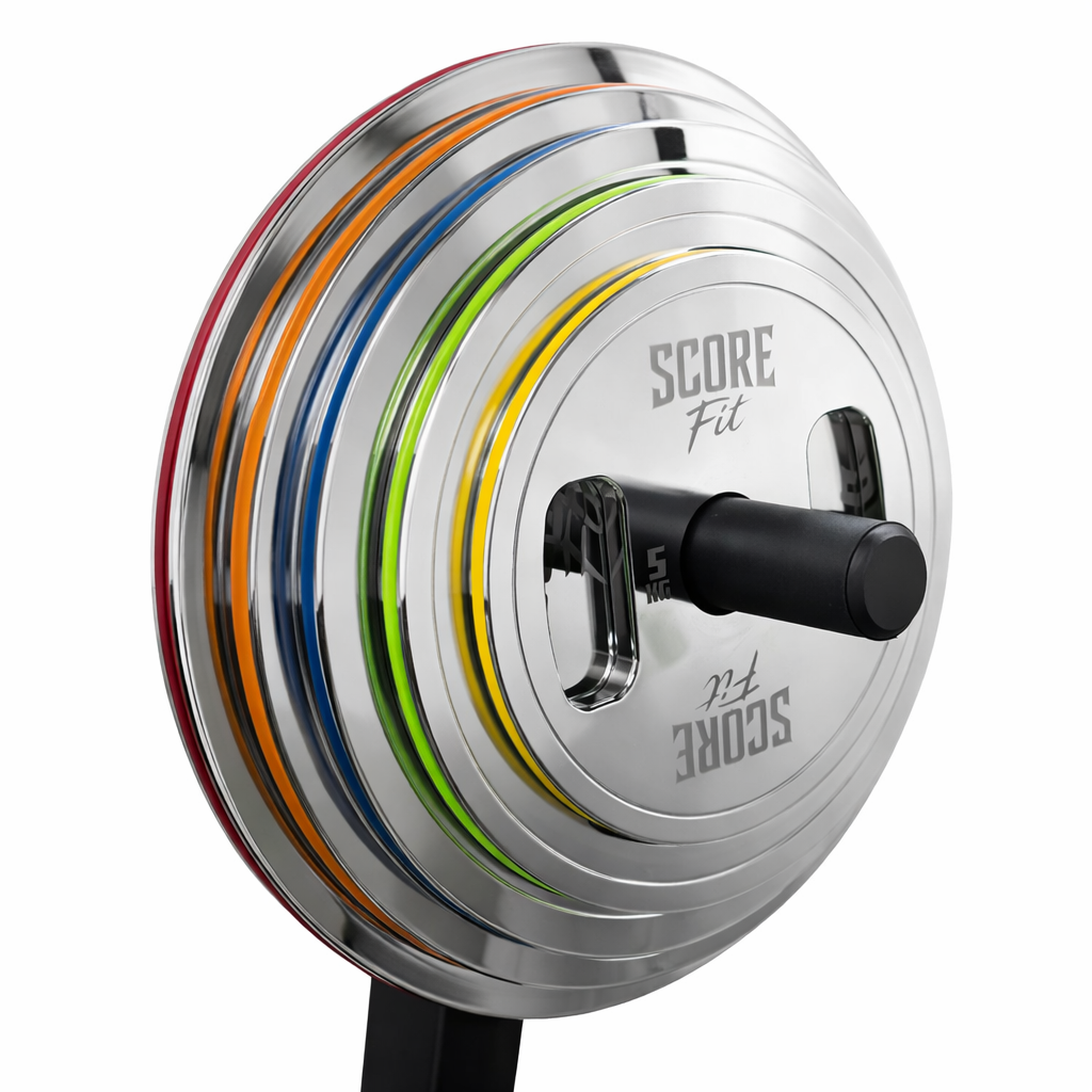Par Discos Calibrados Powerlifting 20 Kg SCORE FIT® 4