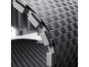 Tatami 100x100x3cm Gris/Negro SCORE FIT®