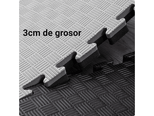 Tatami 100x100x3cm Gris/Negro SCORE FIT®