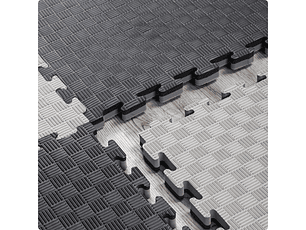 Tatami 100x100x4cm Gris/Negro SCORE FIT®