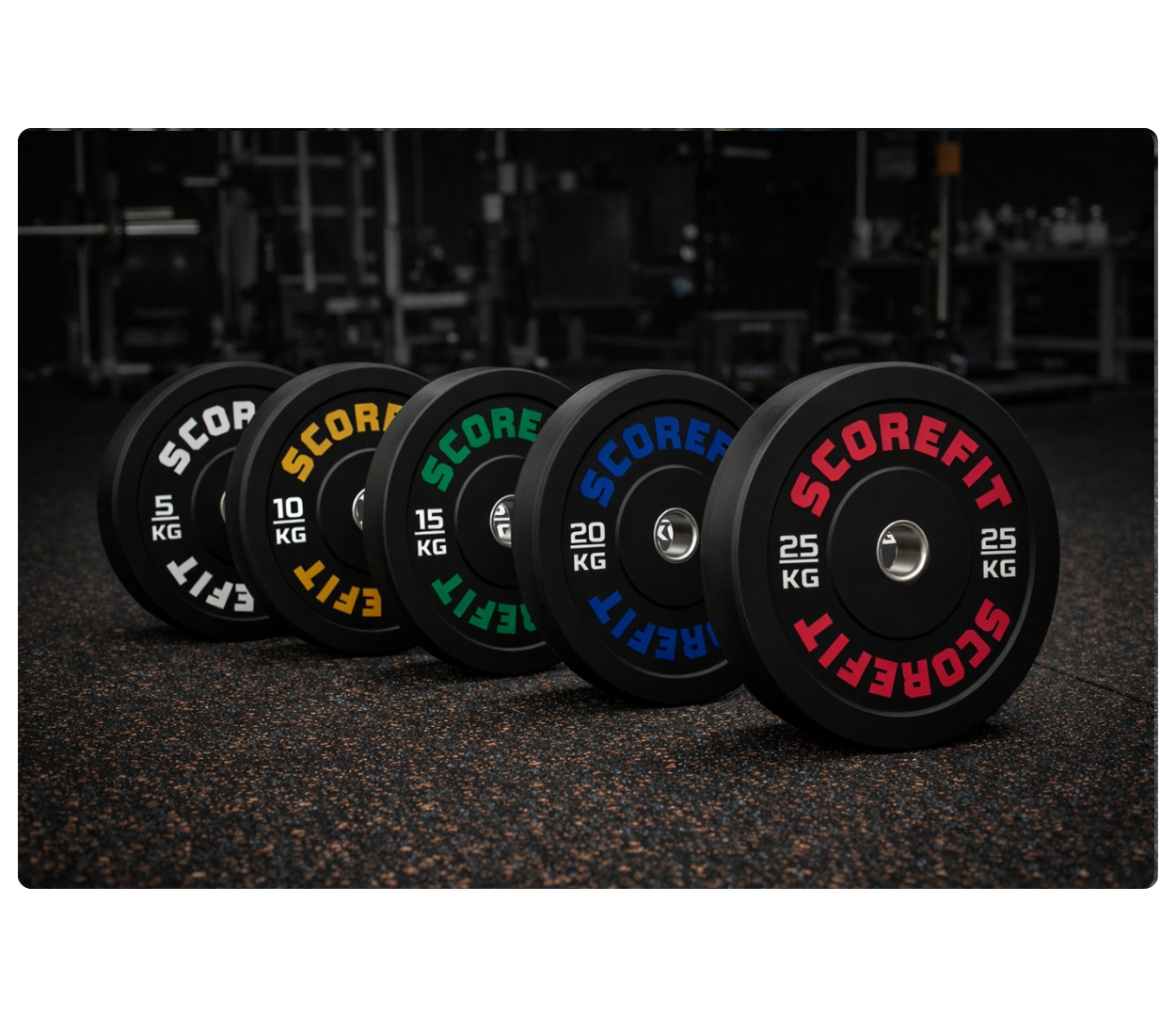 Set 100 Kg Discos Bumper SCORE FIT® 4