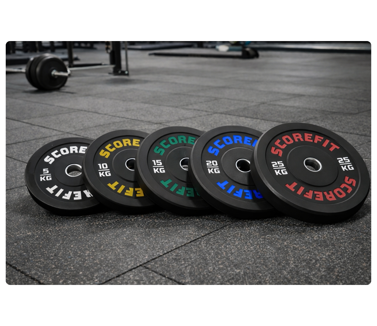 Set 90 Kg Discos Bumper SCORE FIT® 3