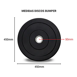 90 Kg Discos Bumper SCORE FIT® - Miniatura 3