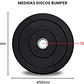 Set 100 Kg Discos Bumper SCORE FIT® - Miniatura 5