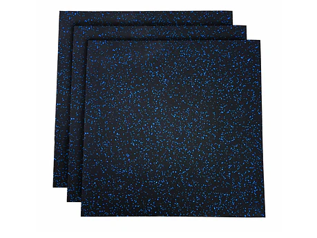 Piso de Caucho 100x100x1.5cm (Superficie Lisa Blue)