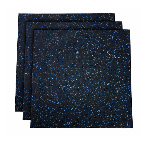 Piso de Caucho 100x100x1.5cm (Superficie Lisa Blue)