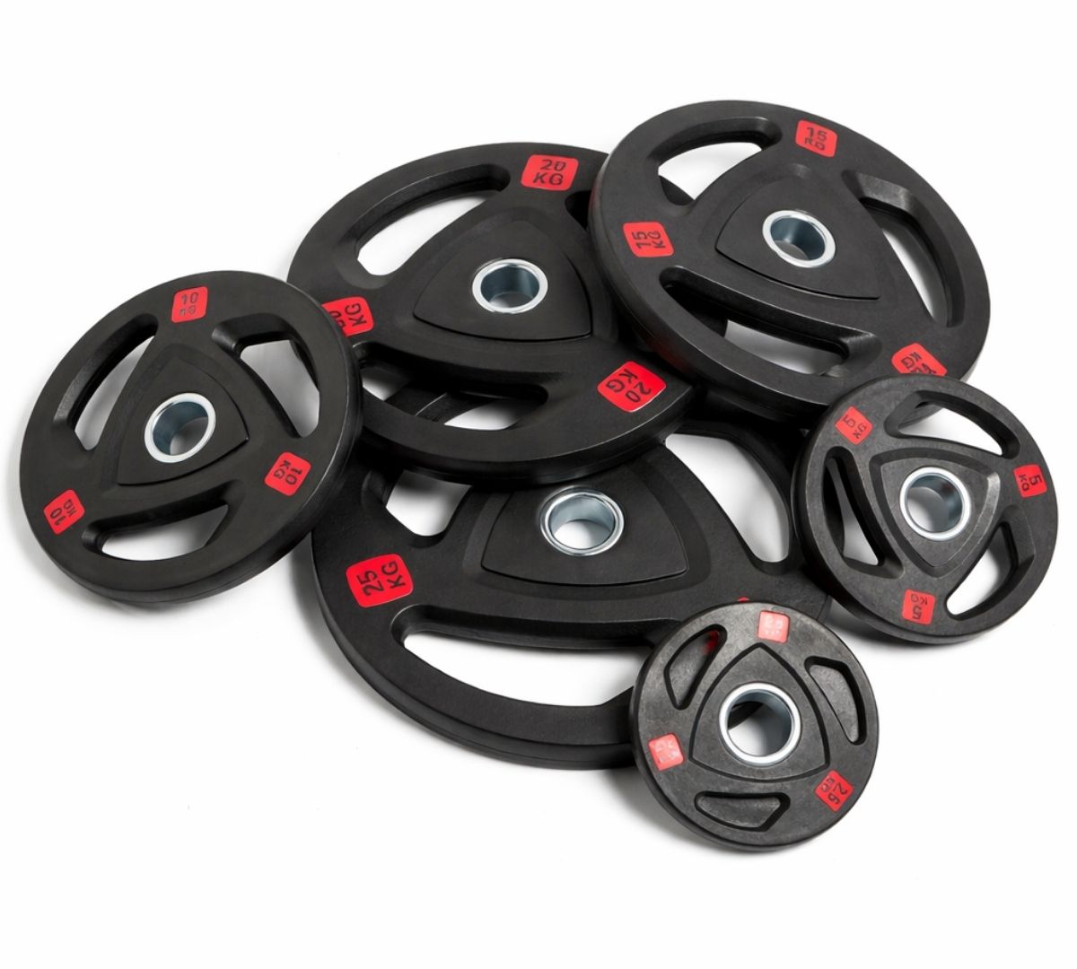 PREVENTA - Pack 150 Kg Discos Grip Pro + Barra Olímpica 20 Kg 2