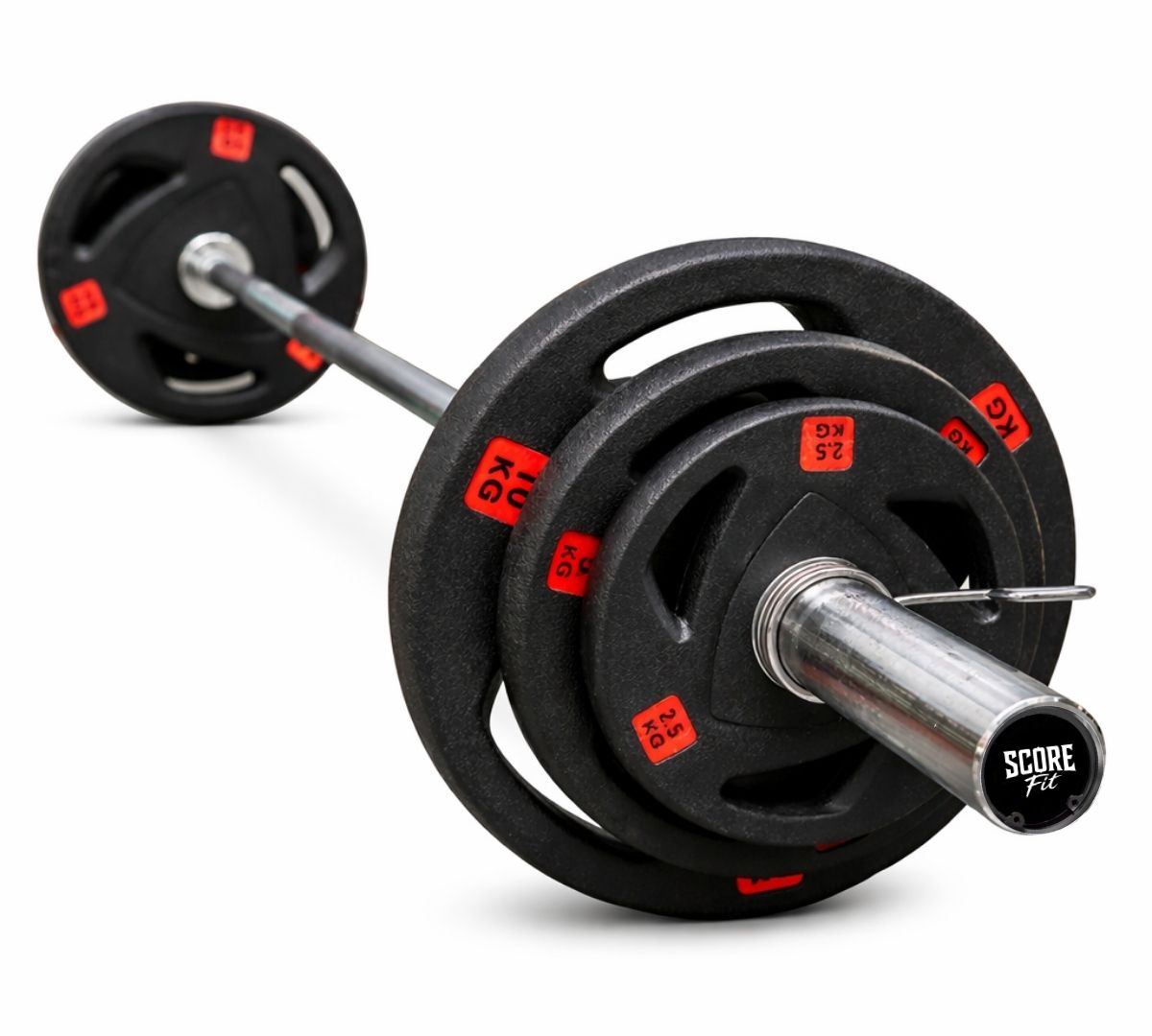 PREVENTA - Pack 150 Kg Discos Grip Pro + Barra Olímpica 20 Kg 1