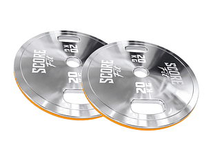 Par Discos Calibrados Powerlifting 20 Kg SCORE FIT®