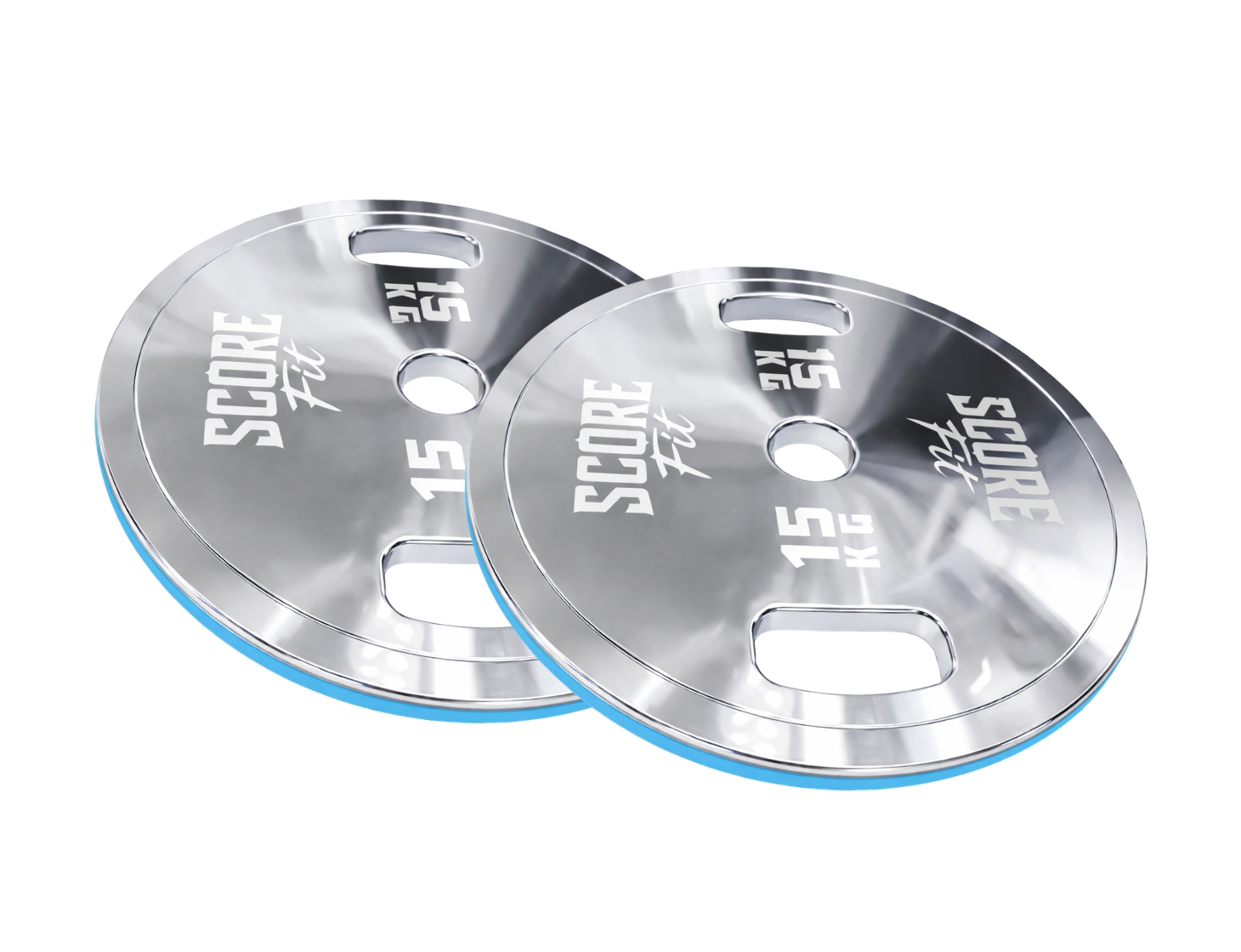 Par Discos Calibrados Powerlifting 15 Kg SCORE FIT® 1