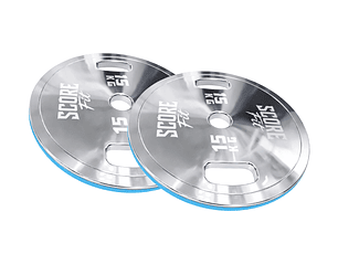 Par Discos Calibrados Powerlifting 15 Kg SCORE FIT®