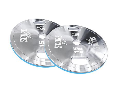 Par Discos Calibrados Powerlifting 15 Kg SCORE FIT®