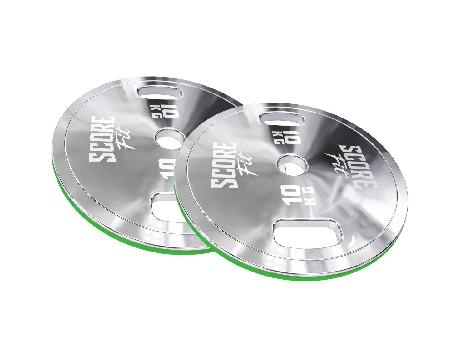 Par Discos Calibrados Powerlifting 10 Kg SCORE FIT® 1