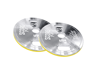 Par Discos Calibrados Powerlifting 5 Kg SCORE FIT®