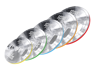 Set 150 Kg Discos Calibrados Powerlifting SCORE FIT®