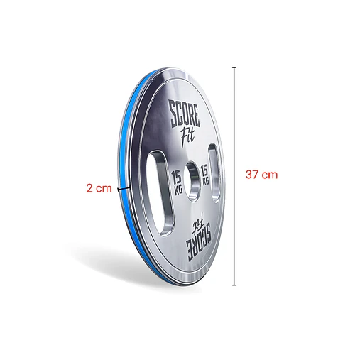 Par Discos Calibrados Powerlifting 15 Kg SCORE FIT®