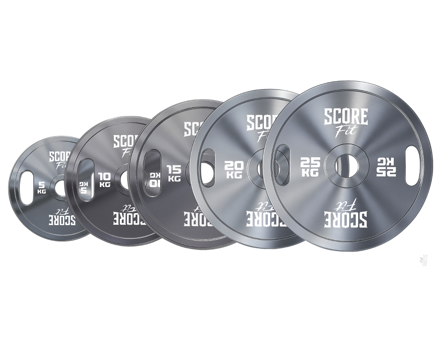 Set 150 Kg Discos Calibrados Powerlifting SCORE FIT® 3