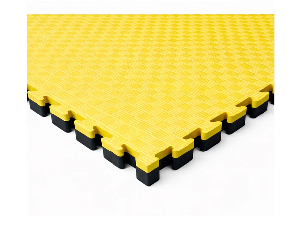 Tatami 100x100x3cm Negro/Amarillo SCORE FIT®