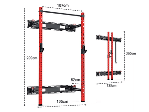 Rack Squat Plegable Alto Tráfico SF-PRO