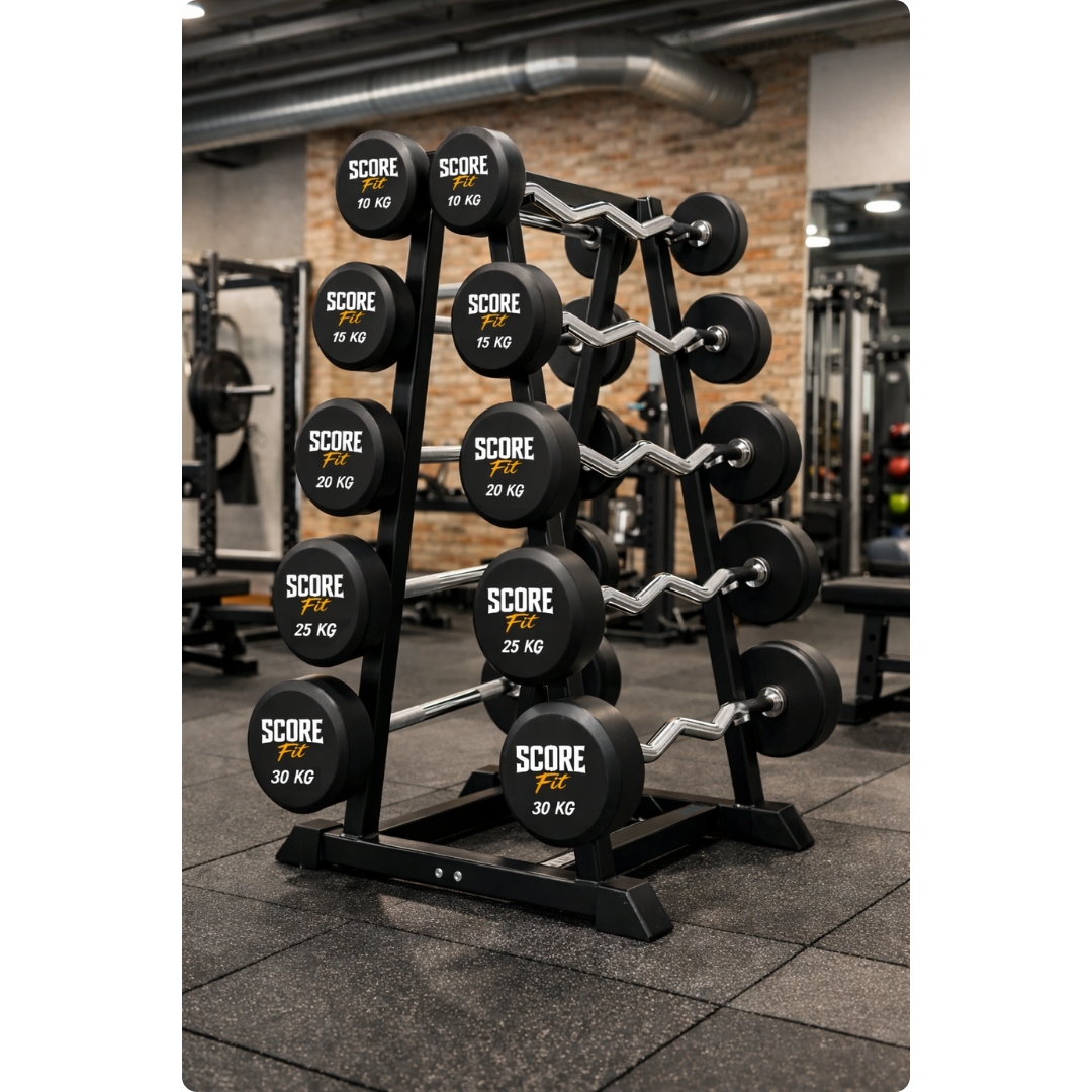 Rack 10 Barras Mixtas (rectas/curvas) Peso Fijo SCORE FIT® 2