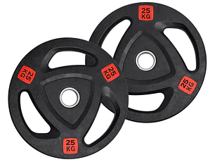 PREVENTA - Par Discos Olímpicos Grip Pro 25 Kg (triple agarre)