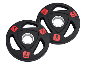 Par Discos Olímpicos Grip Pro 5 Kg (triple agarre)