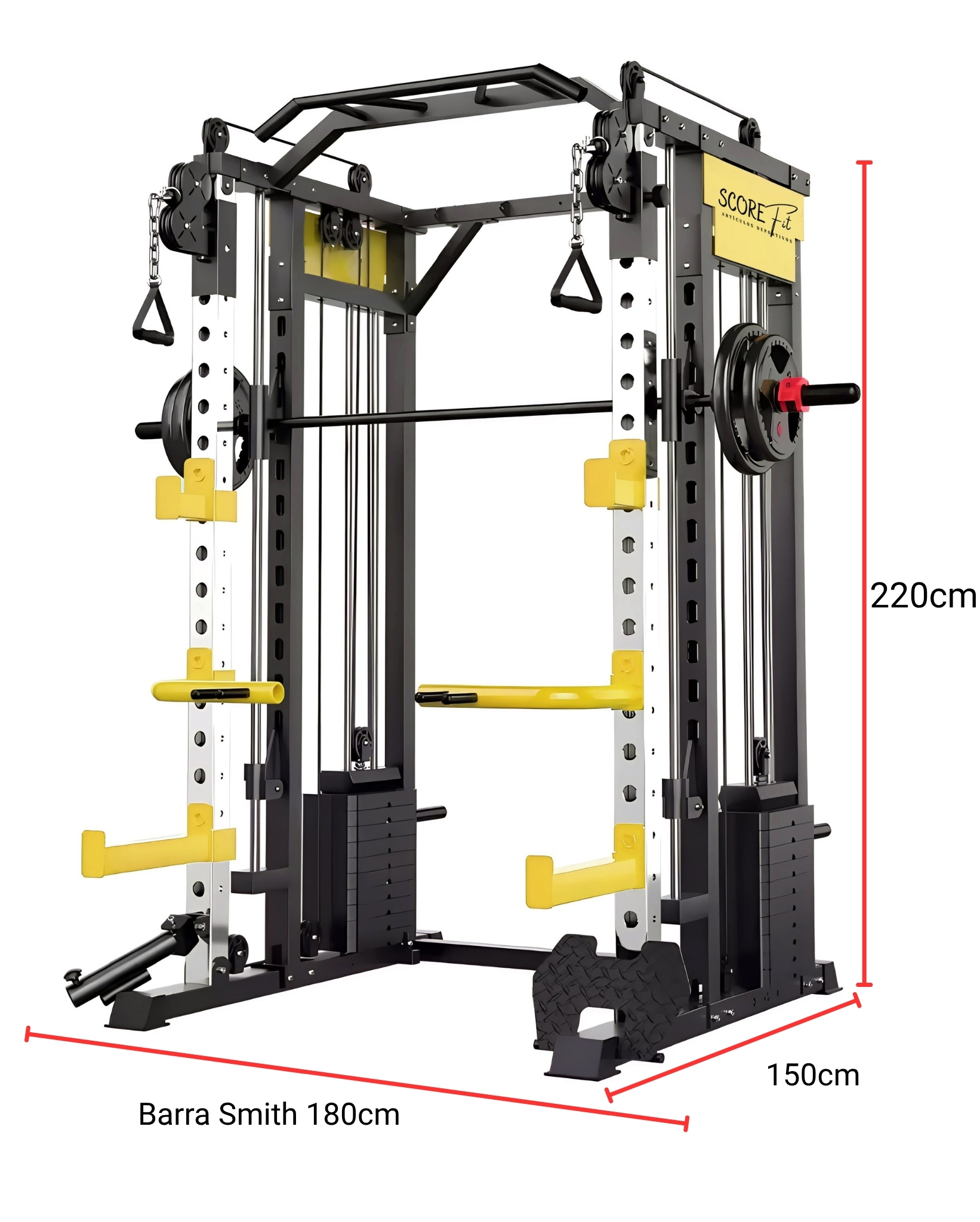 Power Rack SF-PRO + Banco Regulable + 30Kg Discos (60% FINAL) 2