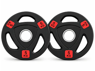 Par Discos Olímpicos Grip Pro 5 Kg (con agarres)