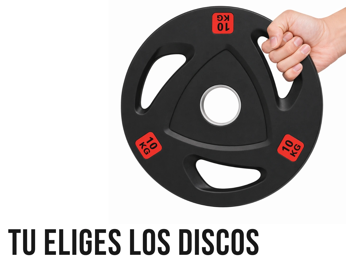 Pack 150 Kg Discos Grip Pro + Barra Olímpica 20 Kg 6