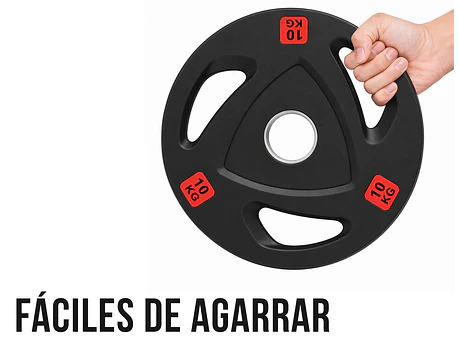 Par Discos Olímpicos Grip Pro 2,5 Kg (con agarres)
