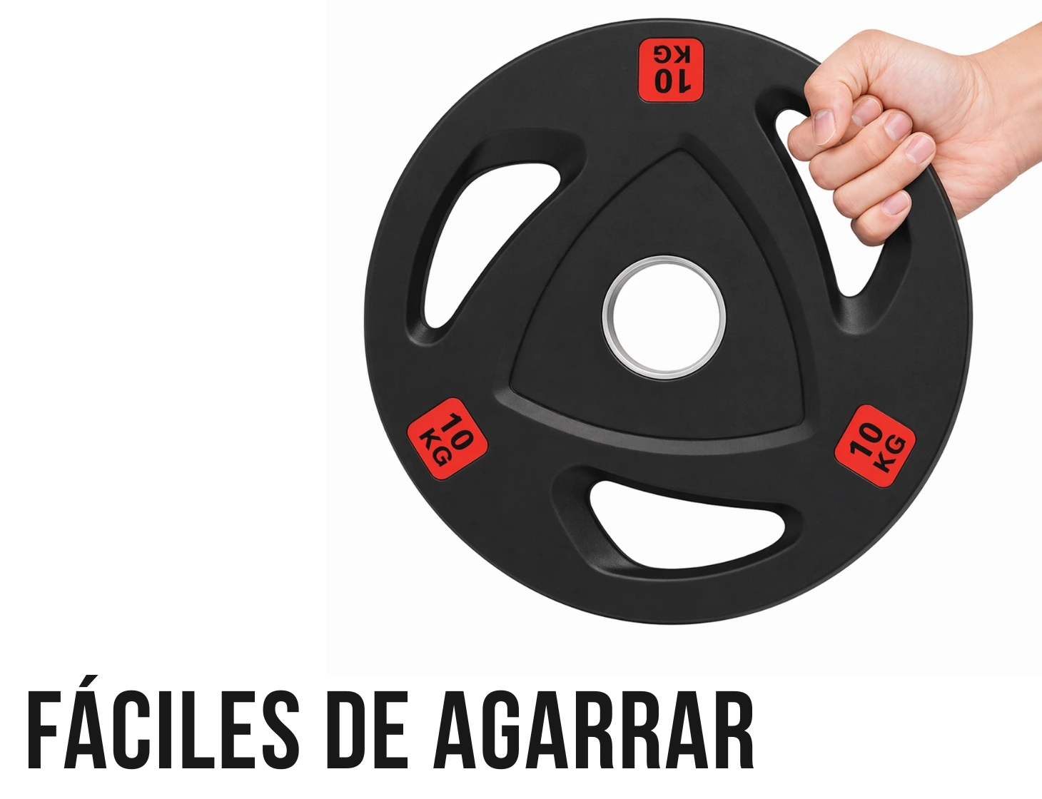 Par Discos Olímpicos Grip Pro 15 Kg (con agarres) 2