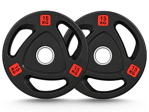 Par Discos Olímpicos Grip Pro 15 Kg (con agarres)