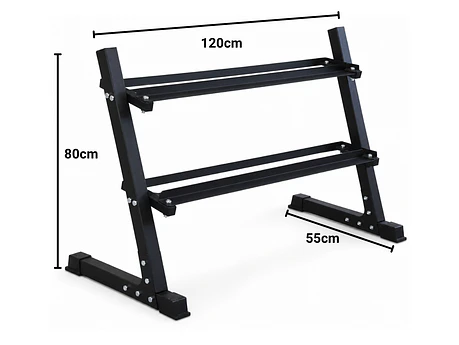 Rack de Mancuernas Horizontal (2 niveles)