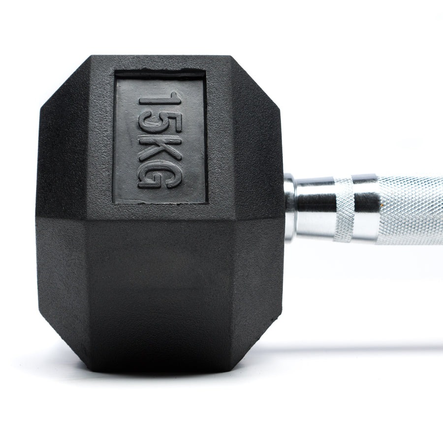 Pack 140 Kg Mancuernas Hexagonales (2.5 a 17.5kg) + Rack 2 Niveles 5
