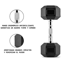 Pack 175 Kg Mancuernas Hexagonales (5 a 20kg) + Rack 2 Niveles - Miniatura 6